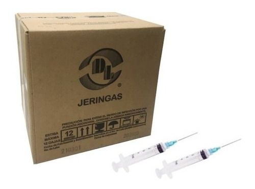 Jeringa Desechable Dl 5ml 20gx38mm C/aguja 100u