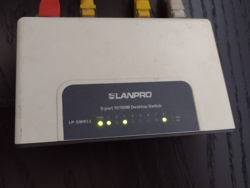 Switch Router Lanpro 8 Ptos 10/100 Usado Perfecto Estado 