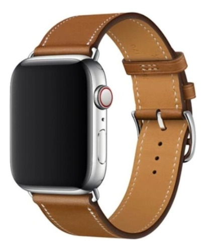 Pulseira Couro Herme S Simple Tour Classica Para Apple Watch