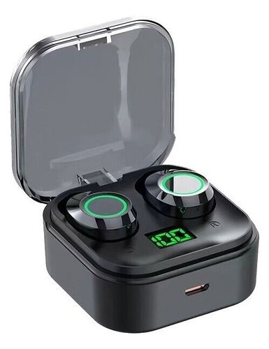 Tws Audífonos Inalámbricos Ydmini Control Tactil Deportes Color Negro Luz Negro