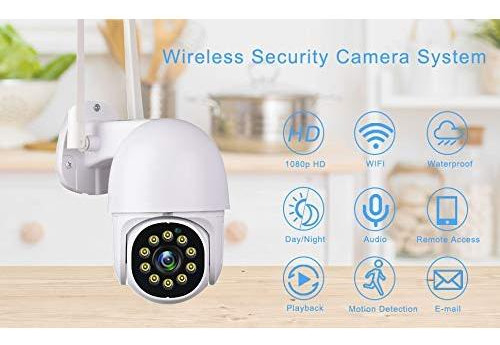 Cámara De Seguridad Tuya Smart Life 1080p Hd Wifi 360 Blanco