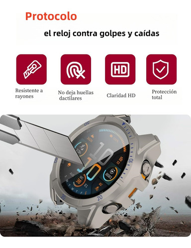 Funda Case De Pc Transparente Premium Para Garmin Tactix 8