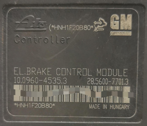 Modulo Abs Chevrolet Cruze 2012-2013-2014-2015 1.4l Original (Usado)