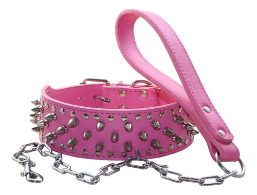 Haoyueer Collares De Perro Con Tachuelas, Remache Punk Con H