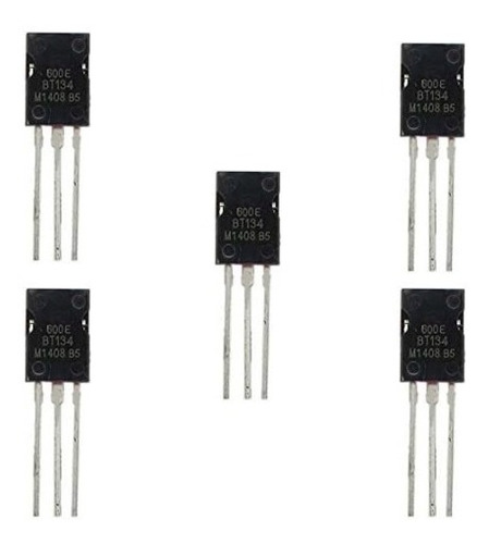 Imagen 1 de 1 de Transistor Bt134 600e Transistores Triac Bt134600 - 5 Piezas