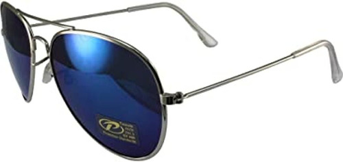 Gafas De Sol Classic Pilot Aviator Con Montura Cromada Y