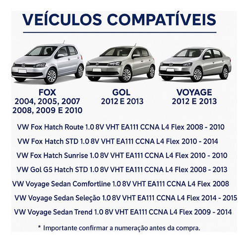 Bucha De Biela Vw Gol G5 Hatch Std Flex 2008