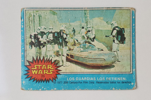 Cartas Topps Coleccionables 1978 Starwars Vintage México #29