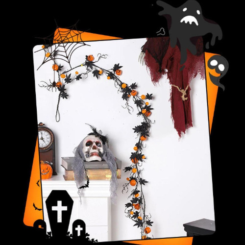 Guirnalda De Hojas De Arce Para Cena De Halloween, Guirnalda