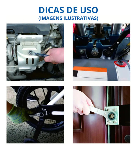 Chave Catraca Aço 4 Bitolas 1/4 3/16 5/16 3/8 Refrigeração
