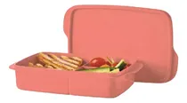 Comprar Hermetico Porta Vianda Con Divisiones Tupper Tupperware Color Salmon