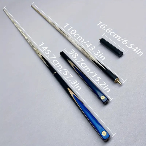 Taco De Billar Snooker Profesional Estuche 9.8mm Madera