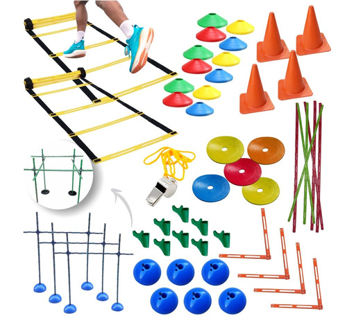 Kit Entrenamiento Escalera Funcional Irrompible 51 Piezas