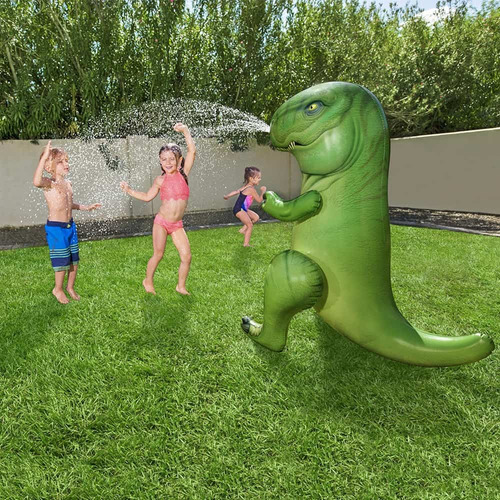 Boya inflable con forma de dinosaurio para salpicar agua, color verde, de Bestway