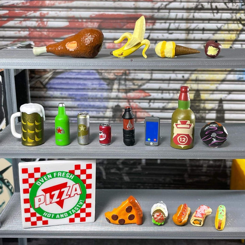 Boneco de ação Super Action Stuff Super Foodie Remix Acc