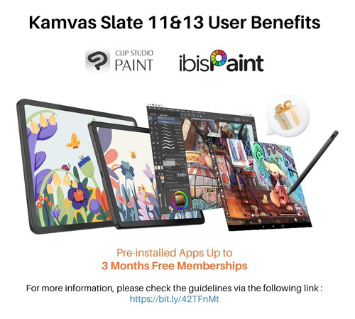 Huion Standalone Drawing Tablet Kamvas Slate 11 No Se Una De