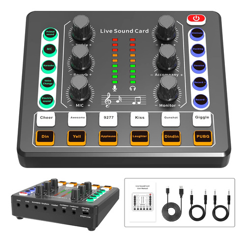 Mezclador De Audio, Interfaz De Audio, Tarjeta De Sonido, Ca