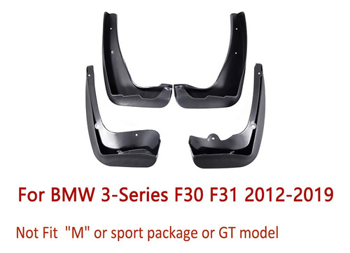 4 Guardabarro Delantero Trasero Para Bmw Serie 3 F30 F31