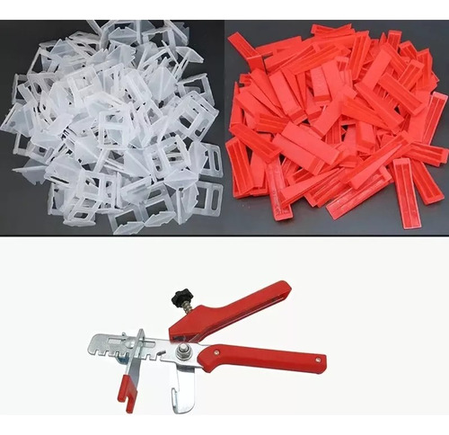 Kit Nivelador Cerámicos 100 Cuñas + 100 Clips 1 Mm +alicate