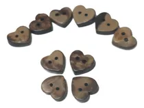 Comprar Antigua Casa De Botones Botones De Coco T11mm Corazon 