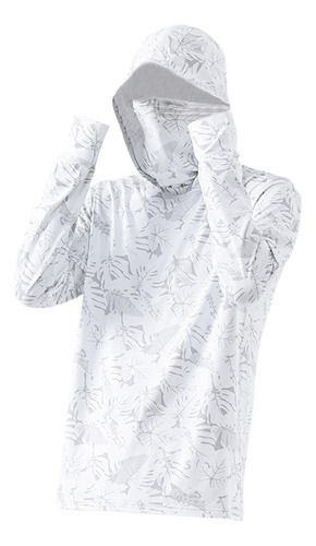 Camisa Masculina Com Capuz De Proteção Solar Para Roupas