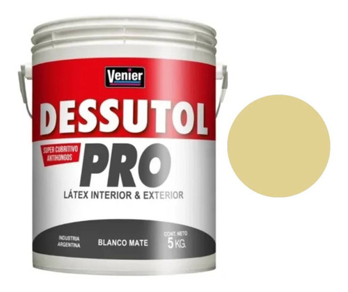 Latex Dessutol Pro Interior Exterior Color X 5kg