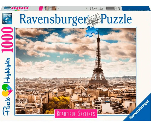 Rompecabezas Ravensburger Torre Eiffel Con 1000 Piezas 14+