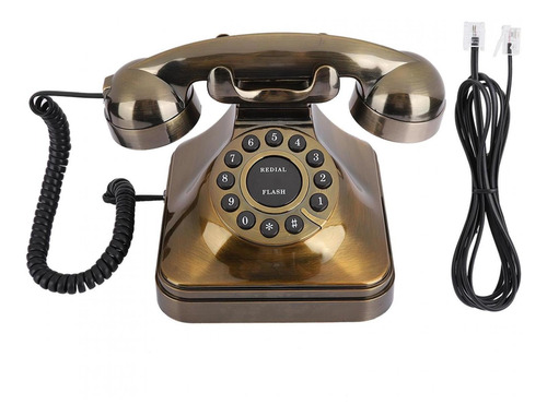 Wx-3011 Retro Escritorio Teléfono Con Cable Vintage Teléfono