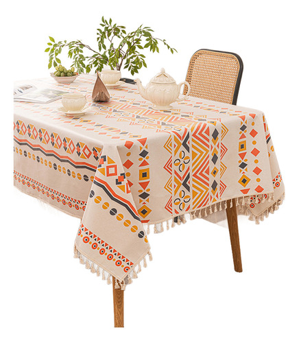 Mantel Bohemio Desechable Personalizado De Algodón Y Lino