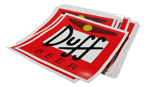 Stickers Duff Beer Cerveza Los Simpson Autoadhesivos X30u