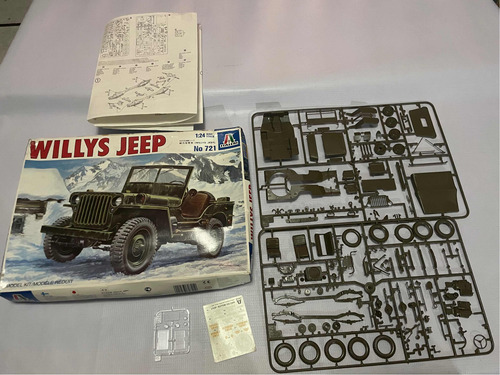 Modelo Para Armar Jeep Willys Italeri Escala 1:24