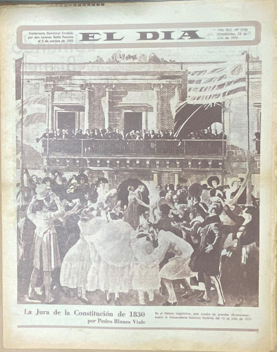 Vintage El Día 2186 Historia De Teatro: Edmundo Bianchi 1975