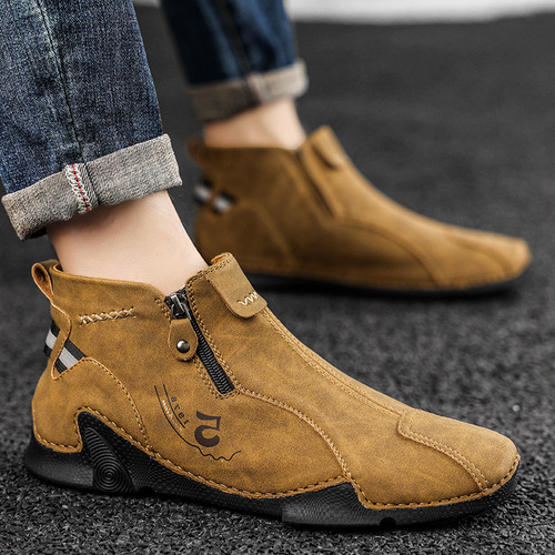 Botas De Senderismo De Cuero Hechas A Mano Para Exteriores A