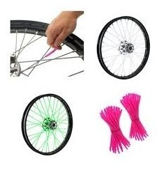 Imagen 2 de 4 de Cubre Rayos Moto Universales Varios Colores Tunning