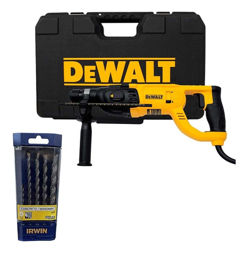 Rotomartillo Dewalt Sds 1 Vv.r. D25260k-b3 + Jgo De 5 Brocas