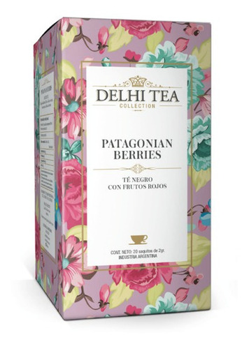 Imagen 1 de 2 de Te Premium Delhi Tea X 20 Saq. Patagonian Berries