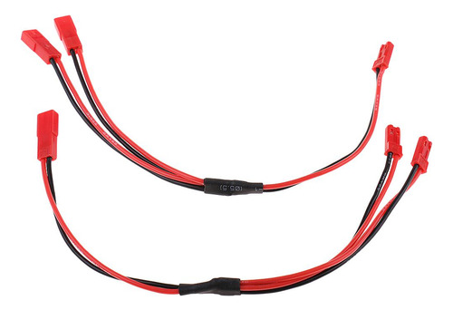 2x Rc Lipo Cable Y 1:2 Y Divisor 20awg Jst Conector
