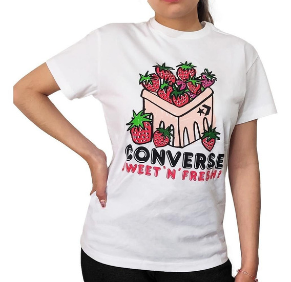 Camiseta Converse Basket Para Mujer-blanco | Envío gratis Camiseta Converse Basket Para Mujer-blanco | Envío gratis