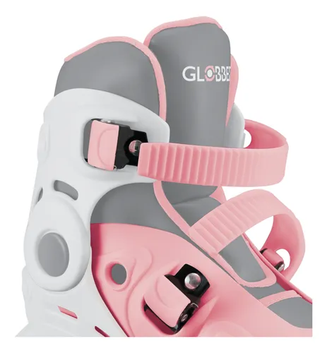 Patines En Linea 2 En 1 Rosado Ajustables Globber Para Niñas
