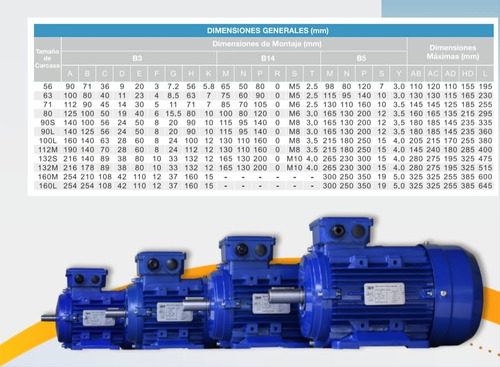 Motor Trifásico 4hp 1500rpm Con Patas Servicio Continuo 380v