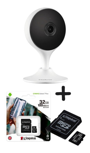 Imagem 1 de 4 de Câmera Ip Intelbras Ic3 Mibo Wifi Hd 720p C/ Cartão 16gb