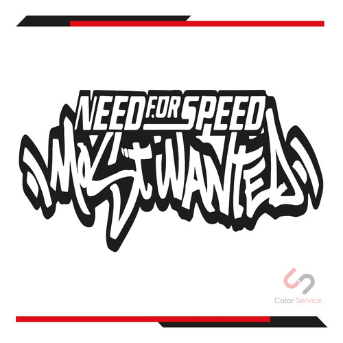 Calca Sticker Need For Speed Para Carro De 15x8cm 1pz