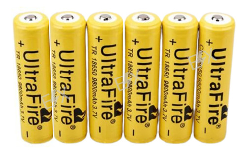 Batería De Litio Recargable 18650 Ultrafire 3.7v 9800mah X6u