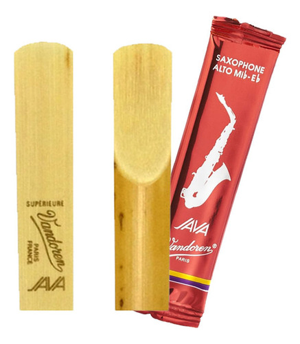 Palheta Vandoren Java Red Cut 2,5 Para Sax Alto Com 10