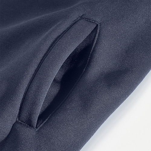 Jaqueta Masculina De Cor Sólida Com Zíper, Bolso Solto, Lape