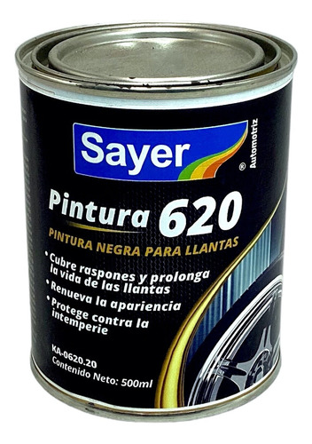 Revitalizador Para Llantas  Pintura Negra Ka-0620 Sayer