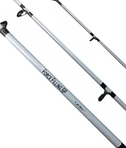 Caña Pescar Lerc Force Filling 2,40 Mts 2 Tramos - Francia Color Gris