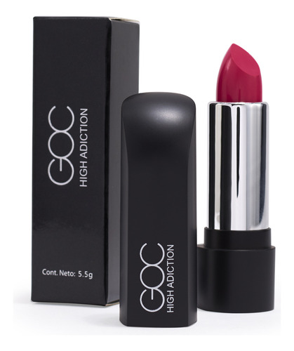 Goc, Labial Mate, Lipstick High Adiction, Larga Duración Color Intense