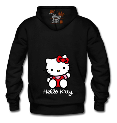 Poleron Con Cierre + Botella, Hello Kitty, Xxxl /thekingstore10