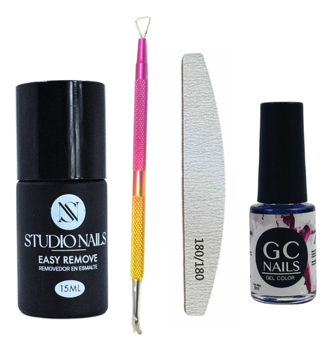 Kit Completo De Retiro De Gel Removedor De Gel Gelish